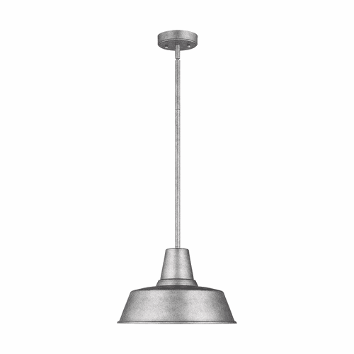 Sea Gull Barn Light 1-LT Outdoor Pendant - Weathered Pewter - 6237401-57