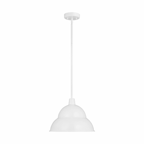 Sea Gull Barn Light 1-LT Outdoor Pendant - White - 6236701-15