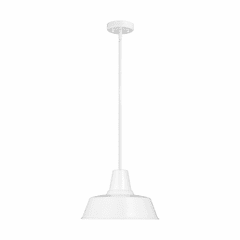 Sea Gull Barn Light 1-LT Outdoor Pendant - White - 6237401-15 Sea Gull Barn Light 1-LT Outdoor Pendant - White - 6237401-15