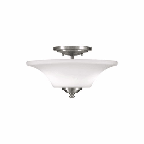 Sea Gull Barrington 2-LT Semi-Flush Mount - Brushed Steel - SF240BS