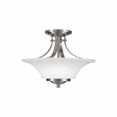 Sea Gull Barrington 2-LT Semi-Flush Mount - Brushed Steel - SF241BS