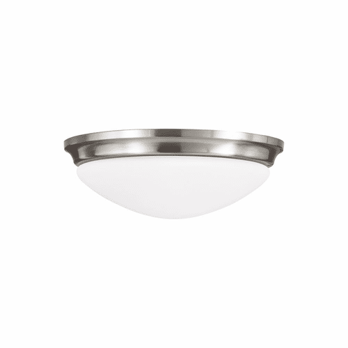 Sea Gull Barrington 3-LT Flush Mount - Brushed Steel - FM273BS