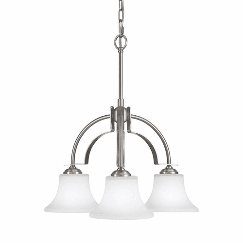 Sea Gull Barrington 3-LT Kitchen Chandelier - Brushed Steel - F2250EN3/3BS