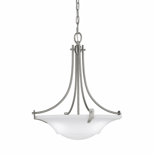 Sea Gull Barrington Medium 3-LT Pendant - Brushed Steel - F2246EN3/3BS