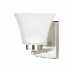 Sea Gull Bayfield 1-LT Bath/Wall Sconce - Brushed Nickel - 4111601-962