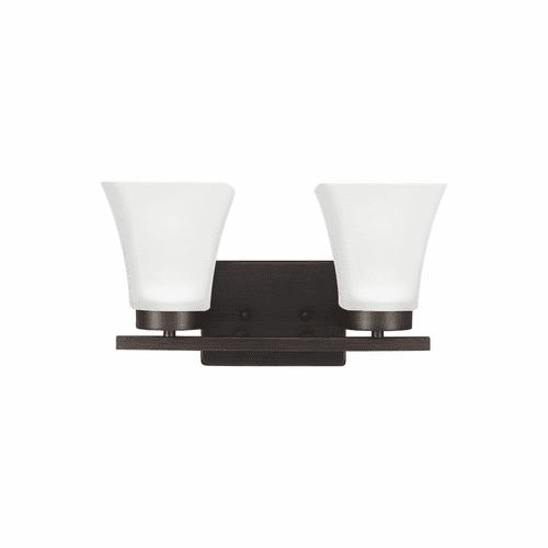 Sea Gull Bayfield 2-LT Wall/Bath Light - Burnt Sienna - 4411602-710