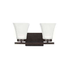 Sea Gull Bayfield 2-LT Wall/Bath Light - Burnt Sienna - 4411602-710