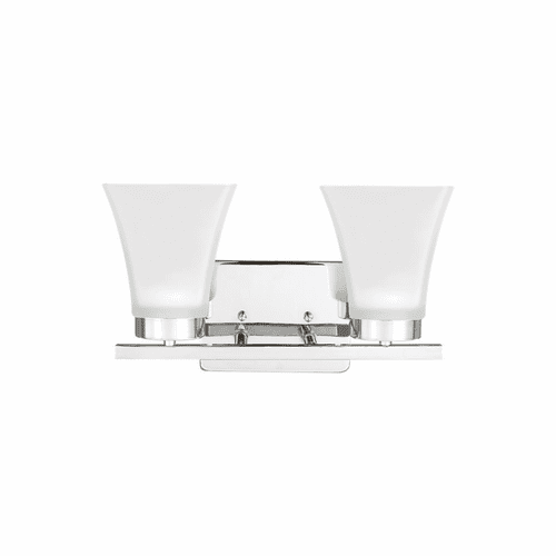 Sea Gull Bayfield 2-LT Wall/Bath Light - Chrome - 4411602-05