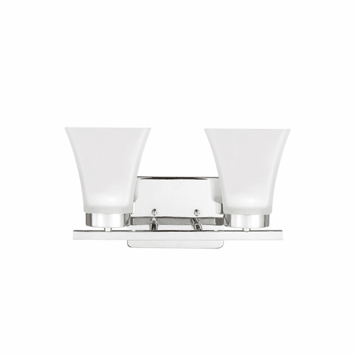 Sea Gull Bayfield 2-LT Wall/Bath Light - Chrome - 4411602EN3-05