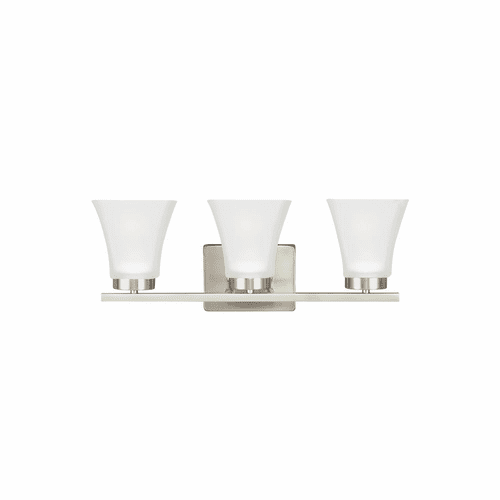 Sea Gull Bayfield 3-LT Wall/Bath Light - Brushed Nickel - 4411603EN3-962