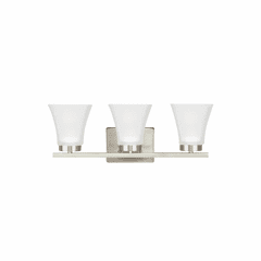 Sea Gull Bayfield 3-LT Wall/Bath Light - Brushed Nickel - 4411603EN3-962