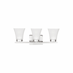 Sea Gull Bayfield 3-LT Wall/Bath Light - Chrome - 4411603-05