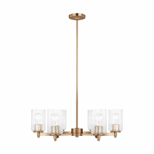 Sea Gull Beaumont 6-LT Chandelier - Satin Brass - 3000606-848
