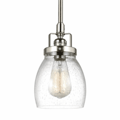 Sea Gull Belton 1-LT Mini-Pendant - Brushed Nickel - 6114501-962 Sea Gull Belton 1-LT Mini-Pendant - Brushed Nickel - 6114501-962