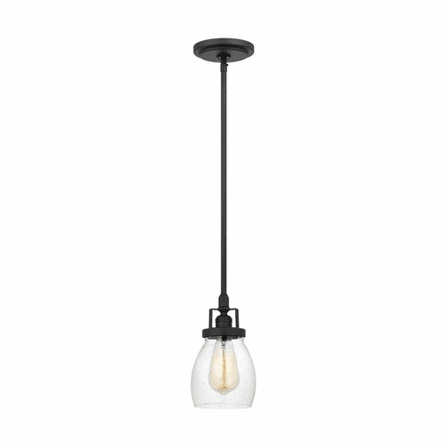 Sea Gull Belton 1-LT Mini-Pendant - Midnight Black - 6114501-112