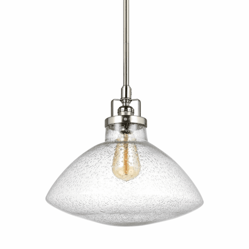 Sea Gull Belton 1-LT Pendant - Brushed Nickel - 6514501-962