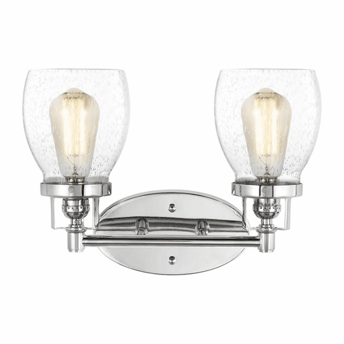 Sea Gull Belton 2-LT Bath Light - Chrome - 4414502-05