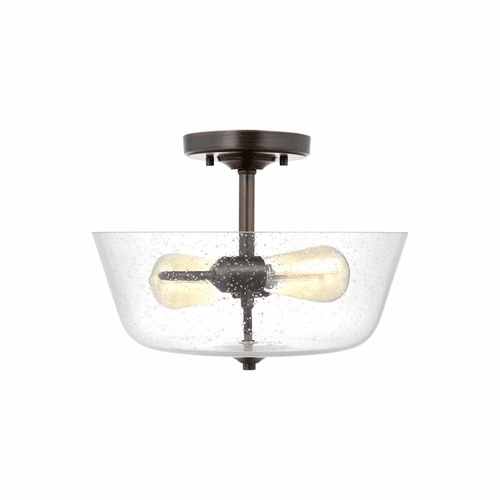 Sea Gull Belton 2-LT Semi-Flush Mount - Bronze - 7714502-710