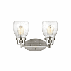 Sea Gull Belton 2-LT Wall/Bath Light - Brushed Nickel - 4414502-962
