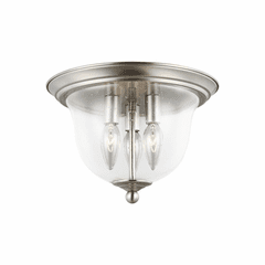 Sea Gull Belton 3-LT Ceiling Flush Mount - Brushed Nickel - 7514503-962