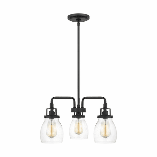 Sea Gull Belton 3-LT Chandelier - Midnight Black - 3114503-112