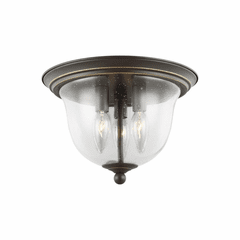Sea Gull Belton 3-LT Flush Mount - Heirloom Bronze - 7514503-782