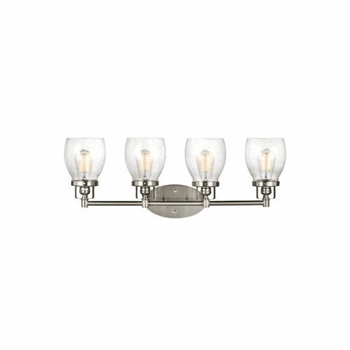 Sea Gull Belton 4-LT Wall/ Bath Light - Brushed Nickel - 4414504-962