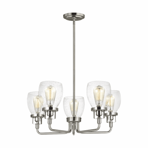 Sea Gull Belton 5-LT Up Chandelier - Brushed Nickel - 3214505-962