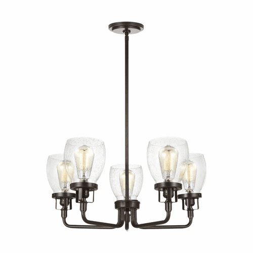 Sea Gull Belton 5-LT Up Chandelier - Heirloom Bronze - 3214505-782