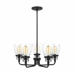 Sea Gull Belton 5-LT Up Chandelier - Midnight Black - 3214505-112