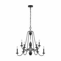 Sea Gull Boughton 10-LT Chandelier - Antique Forged Iron - F3206/10AF