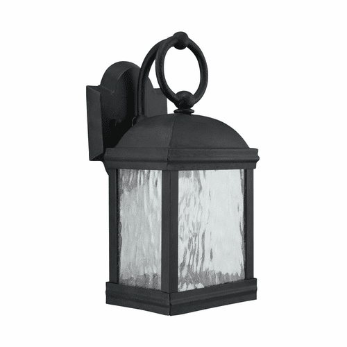 Sea Gull Branford 1-LT Outdoor Wall Lantern - Obsidian Mist - 88190-802