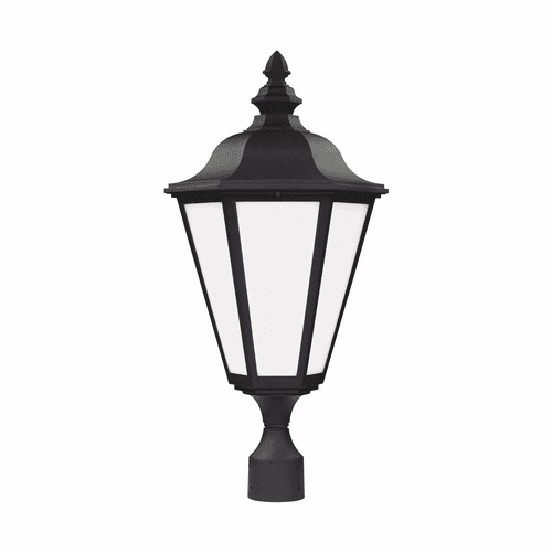 Sea Gull Brentwood 1-LT Outdoor Post Lantern - Black - 89025-12