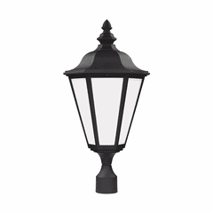 Sea Gull Brentwood 1-LT Outdoor Post Lantern - Black - 89025-12
