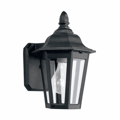 Sea Gull Brentwood 1-LT Outdoor Wall Lantern - Black - 8822-12