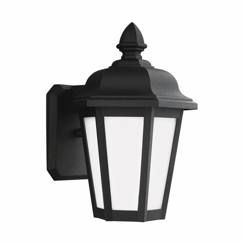 Sea Gull Brentwood Small 1-LT Outdoor Wall Lantern - Black - 89822-12
