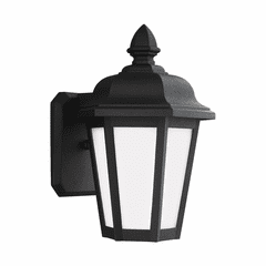 Sea Gull Brentwood Small 1-LT Outdoor Wall Lantern - Black - 89822-12
