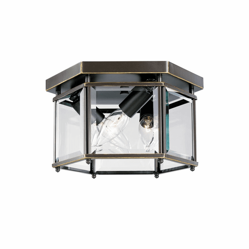 Sea Gull Bretton 3-LT Ceiling Flush Mount - Heirloom Bronze - 7648-782