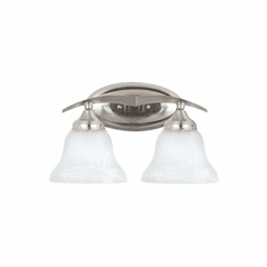 Sea Gull Brockton 2-LT Wall/Bath Light - Brushed Nickel - 44175EN3-962