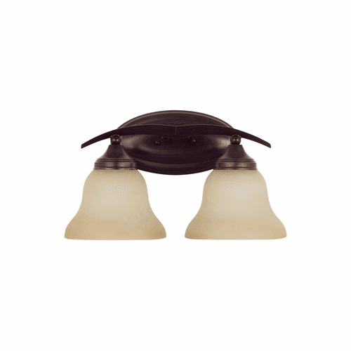 Sea Gull Brockton 2-LT Wall/Bath Light - Burnt Sienna - 44175EN3-710