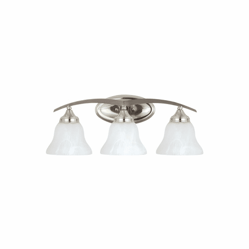 Sea Gull Brockton 3-LT Wall/Bath Light - Brushed Nickel - 44176EN3-962