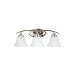 Sea Gull Brockton 3-LT Wall/Bath Light - Brushed Nickel - 44176EN3-962