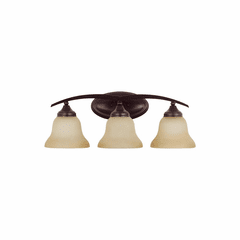 Sea Gull Brockton 3-LT Wall/Bath Light - Burnt Sienna - 44176EN3-710