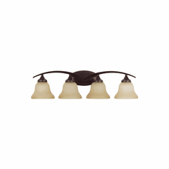 Sea Gull Brockton 4-LT Wall/Bath Light - Burnt Sienna - 44177EN3-710