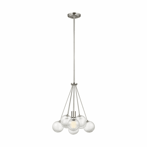 Sea Gull Bronzeville 1-LT Pendant - Brushed Nickel - 6514301-962