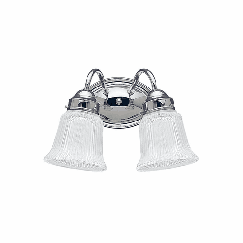 Sea Gull Brookchester 2-LT Wall/Bath Light - Chrome - 4871-05