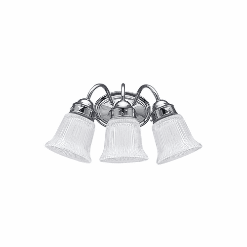Sea Gull Brookchester 3-LT Wall/Bath Light - Chrome - 4872-05