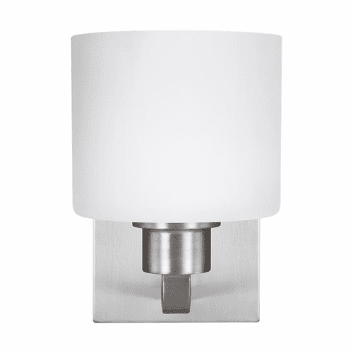 Sea Gull Canfield 1-LT Bath/Wall Sconce - Brushed Nickel - 4128801-962