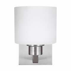 Sea Gull Canfield 1-LT Bath/Wall Sconce - Brushed Nickel - 4128801-962