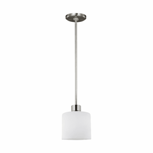 Sea Gull Canfield 1-LT Mini-Pendant - Brushed Nickel - 6128801-962